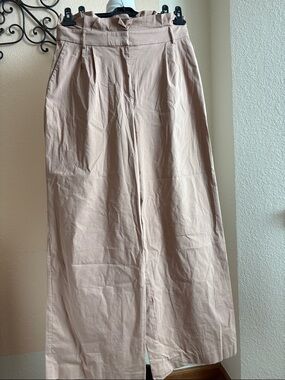 Express Neutral-Tone High-Waist Wide Leg Sz12R